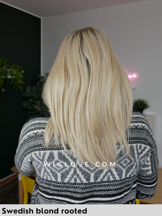 HH REMY GO - Remy Human Hair - 100% hand-tied, double mono, lace front, polyurethane