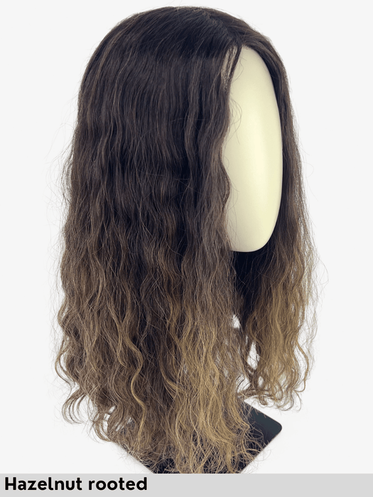 HH REMY SUPER CURL - Capelli Naturali Remy - attaccatura naturale, doppio monofilamento, retro chiuso - Wig Love - Parrucca Capelli VeriHazelnut rooted HH