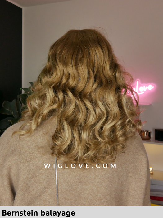 HH REMY SUPER CURL - Capelli Naturali Remy - attaccatura naturale, doppio monofilamento, retro chiuso - Wig Love - Parrucca Capelli Veri