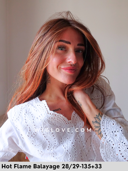 hi beso gisela mayer parrucca lunga termoresistente sintetica piastrabile lacefront riga centrale piccola attaccatura naturale monofilamento retro aperto