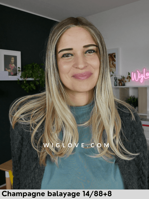 hi beso gisela mayer parrucca lunga termoresistente sintetica piastrabile lacefront riga centrale piccola attaccatura naturale monofilamento retro aperto