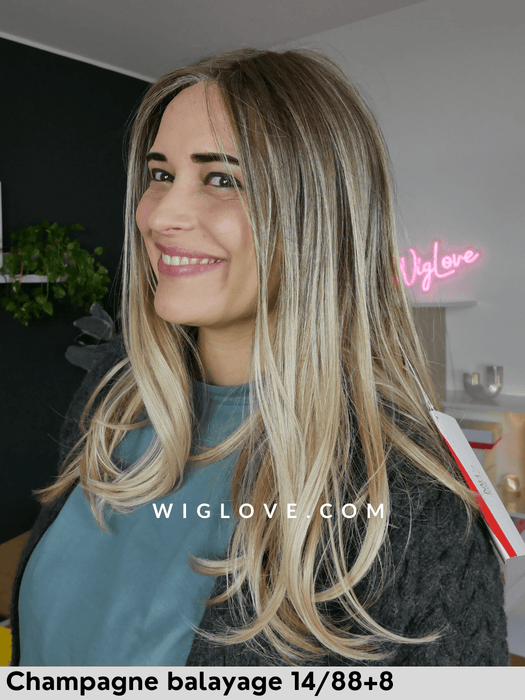 hi beso gisela mayer parrucca lunga termoresistente sintetica piastrabile lacefront riga centrale piccola attaccatura naturale monofilamento retro aperto