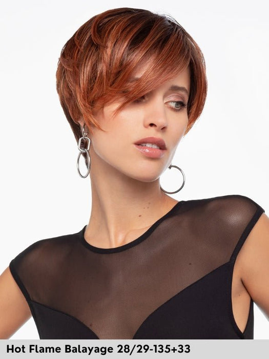 HI CLIC - piccolo lace front, fatta a macchina - Wig Love - Parrucca SinteticaHot Flame Balayage