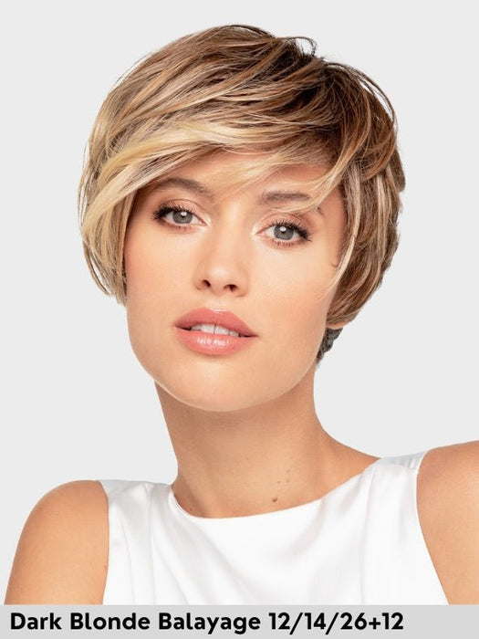 HI CLIC SMALL - piccolo lace front, fatta a macchina - Wig Love - Parrucca SinteticaDark Blonde Balayage