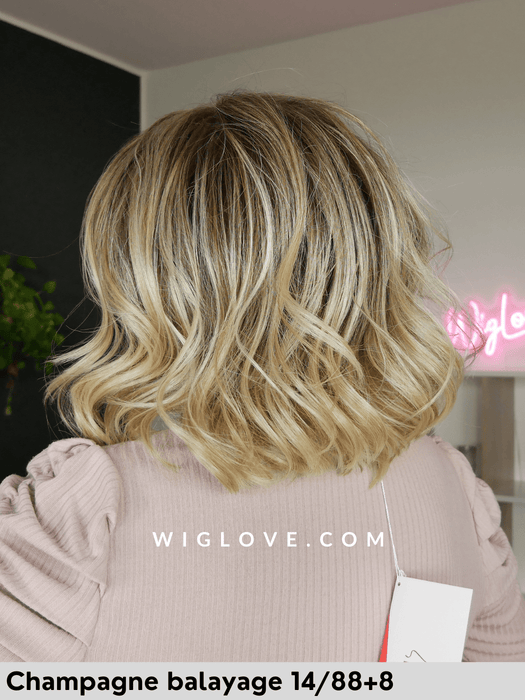 hi emma parrucca mossa caschetto termoresistente gisela mayer champagne balayage 14/88+8riga centrae lacefront 