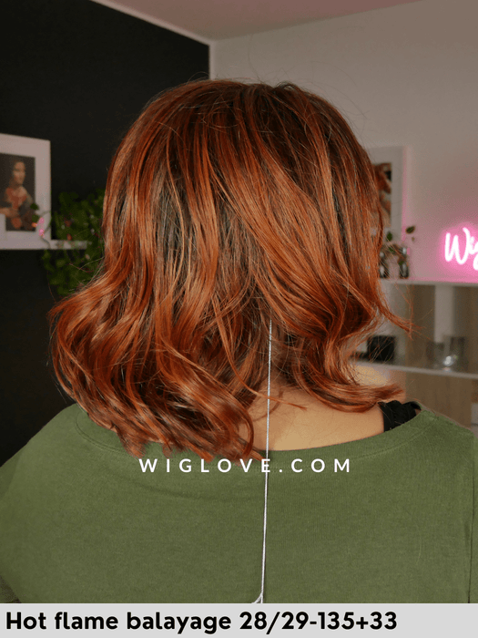 hi emma parrucca mossa caschetto termoresistente gisela mayer riga centrale lacefront retro fatto a macchina