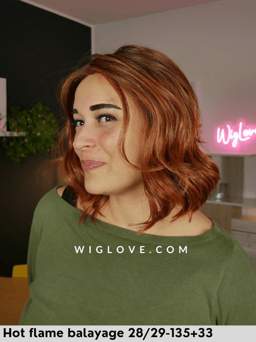 hi emma parrucca mossa caschetto termoresistente gisela mayer riga centrale lacefront retro fatto a macchina