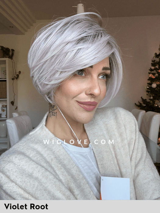 HI FLIRT - piccolo lace front, riga sinistra - Wig Love - Parrucca SinteticaViolet Root