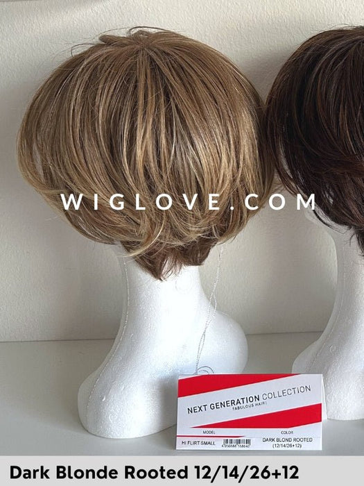 HI FLIRT SMALL - piccolo lace front, riga sinistra - Wig Love - Parrucca SinteticaHot Flame 28/29 - 135+33