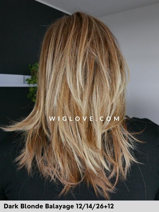 HI JILL LARGE - piccolo lace front, riga sinistra - Wig Love - Parrucca SinteticaDark Blonde Balayage