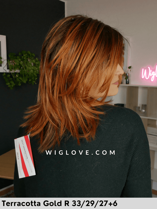 hi jill large gisela mayer parrucca sintetica piasreabile piga liscia taglio scalato piccolo lacefront riga sinistra retro aperto e fatto a macchina tg L