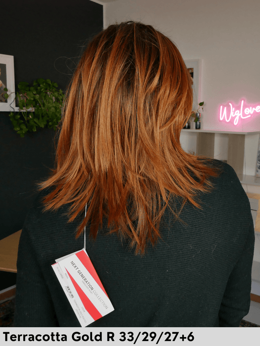 hi jill large gisela mayer parrucca sintetica piasreabile piga liscia taglio scalato piccolo lacefront riga sinistra retro aperto e fatto a macchina tg L