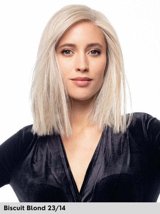 HI PAGE - attaccatura naturale, riga sinistra - Wig Love - Parrucca SinteticaBiscuit Blond 23/14