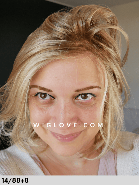 HIGH END PAGE LARGE - 100% fatta a mano, lace esteso, poliuretano - Wig Love - Parrucca Sintetica12/14/26+12