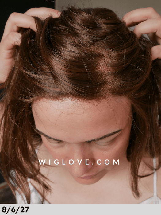 HIGH END PAGE LARGE - 100% fatta a mano, lace esteso, poliuretano - Wig Love - Parrucca Sintetica12/14/26+12