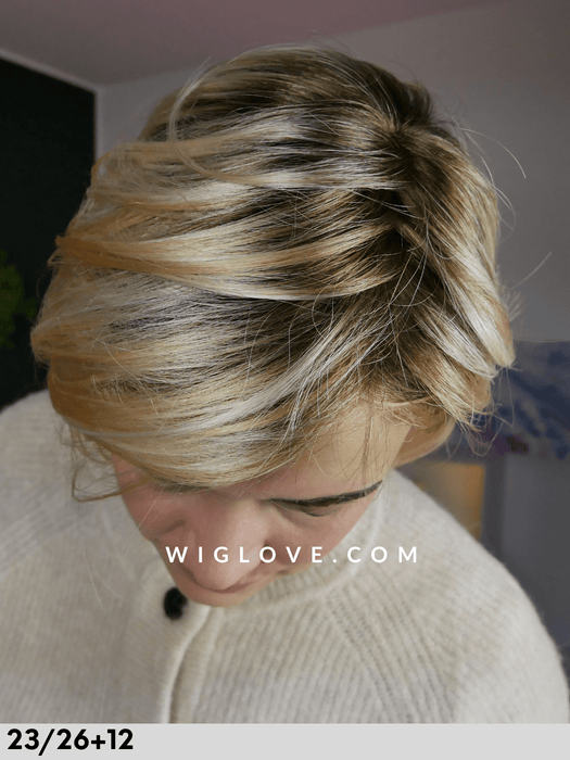 high end vicky gisela mayer parrucca fatta a ano in fibra sintetica tradizionale riga libera lacefront monofilamento attaccatura naturale poliuretano 2326+12