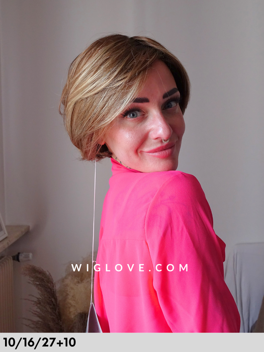 high end vicky gisela mayer parrucca fatta a ano in fibra sintetica tradizionale riga libera lacefront monofilamento attaccatura naturale poliuretano 