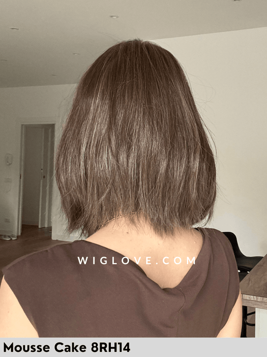 HOLLIE JON RENAU PARRUCCA 100% FATTA A MANO LACEFRONT MONOFILAMENTO RIGA LIBERA ATTACCATURA NATURALE FRANGETTA RETRO CHIUSO