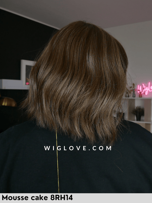 HOLLIE JON RENAU PARRUCCA 100% FATTA A MANO LACEFRONT MONOFILAMENTO RIGA LIBERA ATTACCATURA NATURALE FRANGETTA RETRO CHIUSO