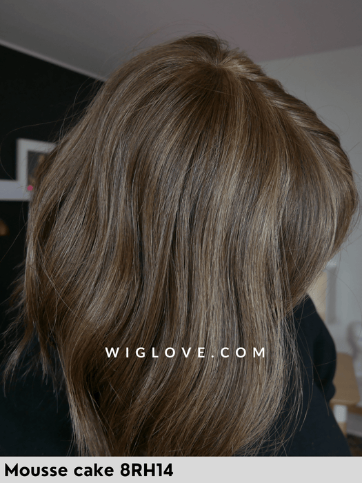 HOLLIE JON RENAU PARRUCCA 100% FATTA A MANO LACEFRONT MONOFILAMENTO RIGA LIBERA ATTACCATURA NATURALE FRANGETTA RETRO CHIUSO