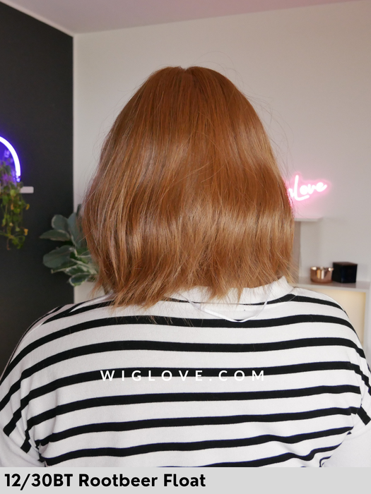 hollie parrucca alle spalle mossa con frangetta in fibra termoresistente 100% fatta a mano jon renau  attaccatura naturale riga libera