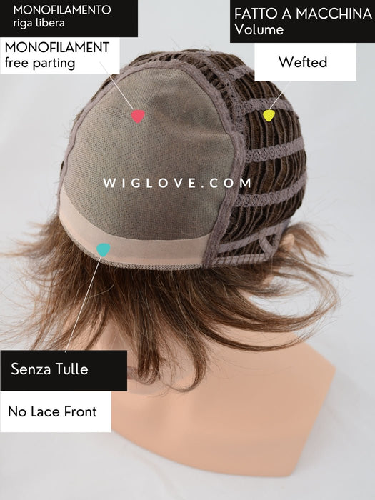 HOLLIS - riga libera, no lacefront - Wig Love - Parrucca SinteticaR6/28F