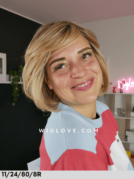 honest rokoko hair company parrucca caschetto fibra sintetica termoresistente piega liscia piastrabile lacefront riga libera monofilamento taglia m dispositivo medico CE