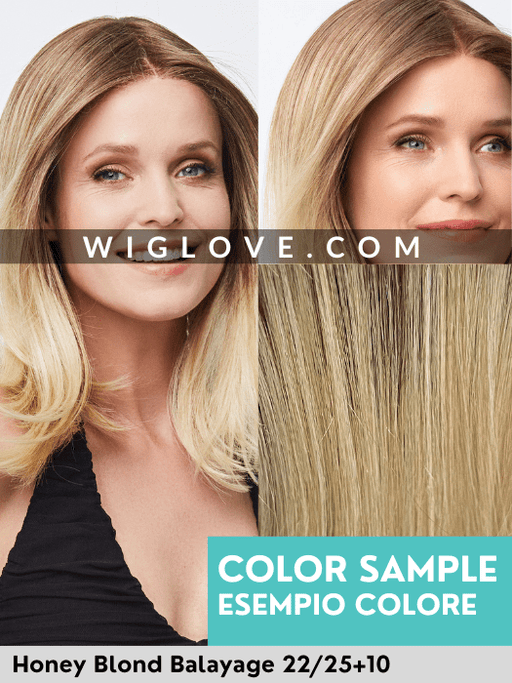 MAGIC MUSIC - monofilamento al vortice - Wig Love - Parrucca SinteticaHoney Blond Balayage 22/25+10