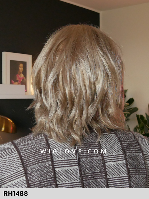 hunter estetica designs parrucca fatta a macchina sintetica tradizionale frangetta piega leggermente mossa taglia M pure stretch cap 