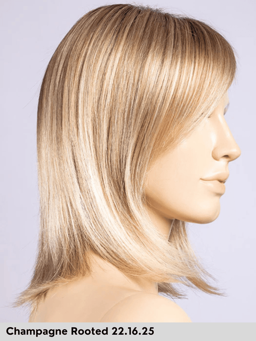 ICONE DELUXE - attaccatura naturale, riga libera, fatta a mano - Wig Love - Parrucca SinteticaChampagne Rooted