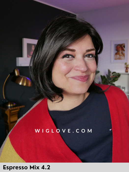 icone deluxe ellen wille parrucca sintetica tradizionale fatta a mano lacefront riga libera parrucca alle spalle scalata frangetta 