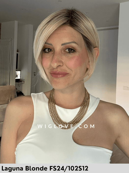 ignite jon rebau parrucca caschetto liscio fibra sintetica termoresistente parrucca piastrabile lacefront fatta a macchina 