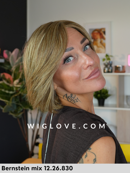 jadore deluxe ellen wille parrucca naturale remy fatta a mano lacefront riga libera monofilamento corta dispositivo medico ce