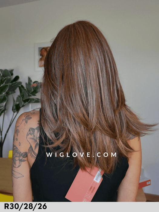 james estetica designs parrucca lunga liscia scalata lacefront riga libera fibra sintetica termoresistente 