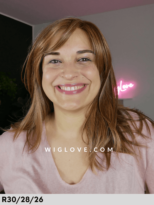 james estetica designs parrucca lunga liscia scalata lacefront riga libera fibra sintetica termoresistente 