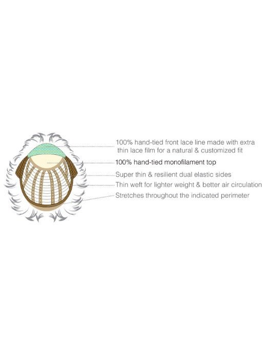 JAMES - riga libera, attaccatura naturale - Wig Love - Parrucca SinteticaR6/28F