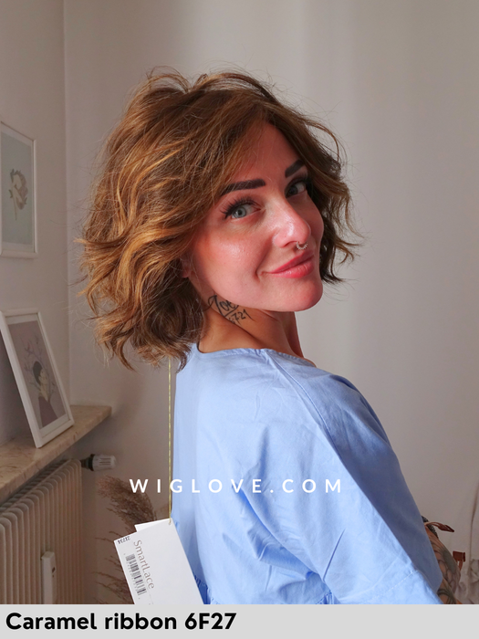 january 100% fatta a mano jon renau parrucca sintetica tradizionale piega mossa caschetto lacefront attaccatura naturale riga libera monofilamento esteso retro chiuso 