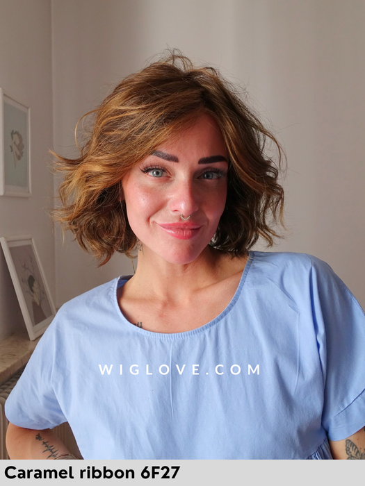 january 100% fatta a mano jon renau parrucca sintetica tradizionale piega mossa caschetto lacefront attaccatura naturale riga libera monofilamento esteso retro chiuso 