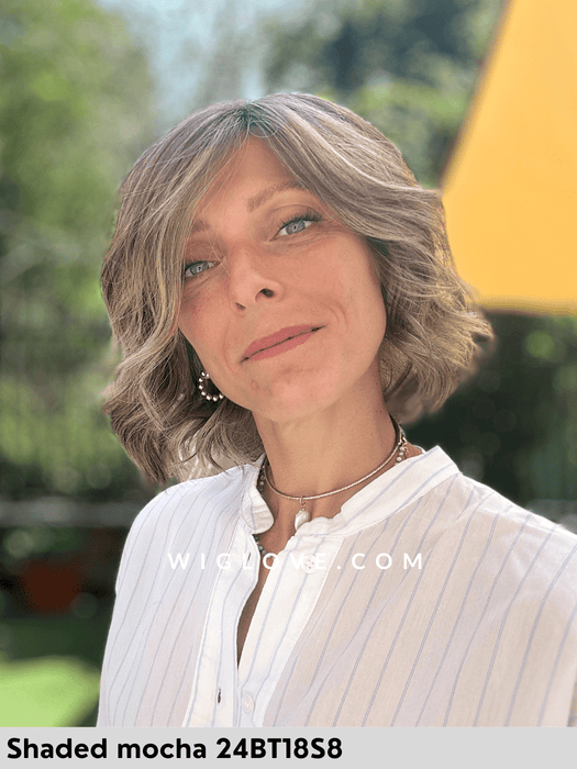 january jon renau riga libera attaccatura natuale retro aperto caschetto mosso sintetico wavy hair beach waves finbra sintetica parrucche al mento