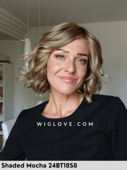 january jon renau riga libera attaccatura natuale retro aperto caschetto mosso sintetico wavy hair beach waves finbra sintetica parrucche al mento