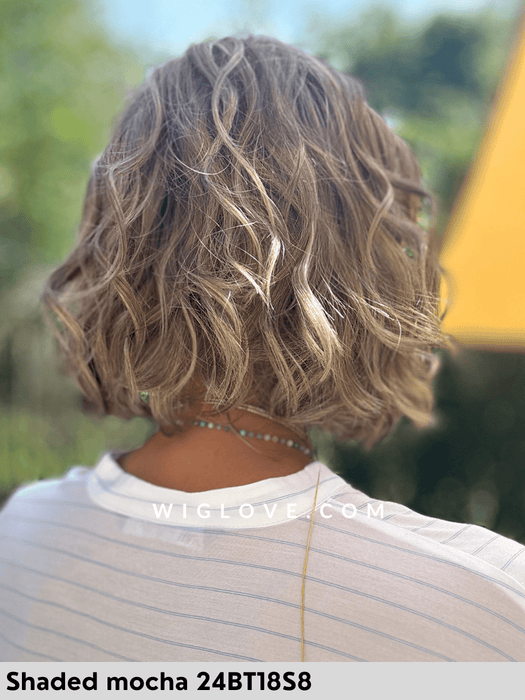 january jon renau riga libera attaccatura natuale retro aperto caschetto mosso sintetico wavy hair beach waves finbra sintetica parrucche al mento