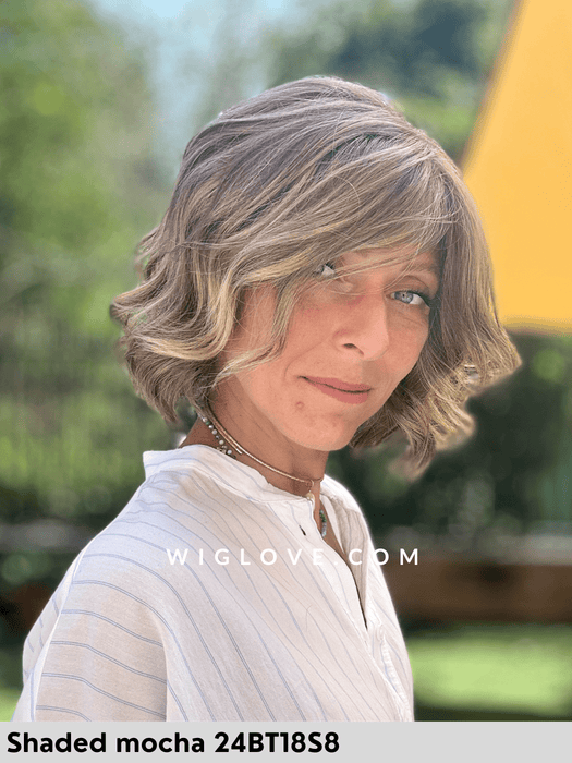 january jon renau riga libera attaccatura natuale retro aperto caschetto mosso sintetico wavy hair beach waves finbra sintetica parrucche al mento