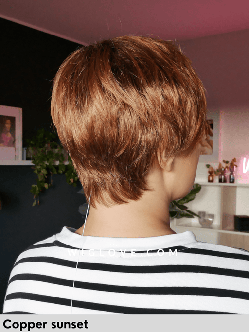 jett estetica designs parrucca corta pixie sintetica liscia fatta a macchina con attaccatura naturale