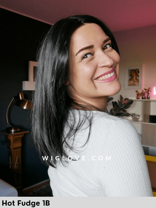 jillian jon renau parrucca media alle spalle scalata liscia fibra sintetica tradizionale lacefront monofilamento riga libera 