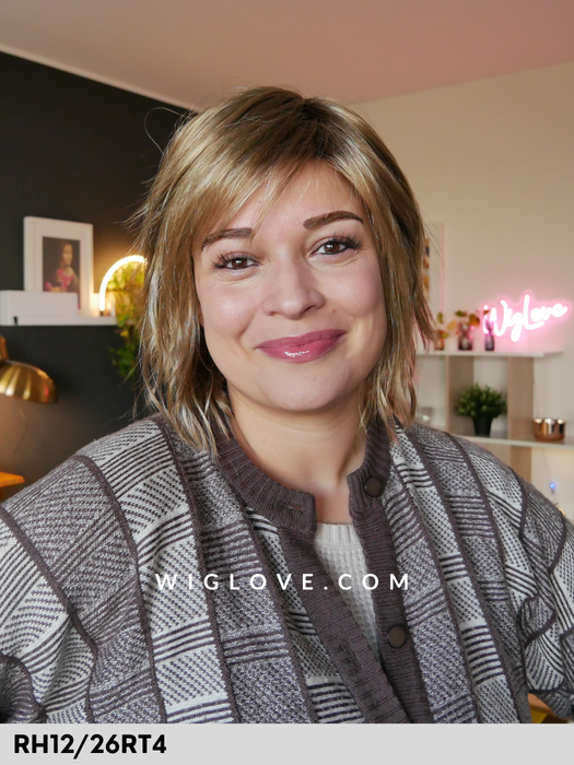 jones parrucca sintetica fatta a macchina con frangetta estetica designs