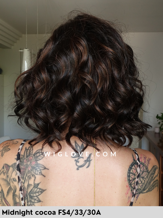 julianne jon renau parrucca sintetica mossa alle spalle fatta a mano monofilamento lacefront retro chiuso