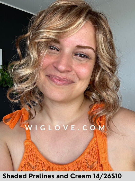 JULIANNE LITE PETITE - Taglia small - 100% fatta a mano - Lace front esteso - Wig Love - Parrucca SinteticaShaded Pralines and Cream