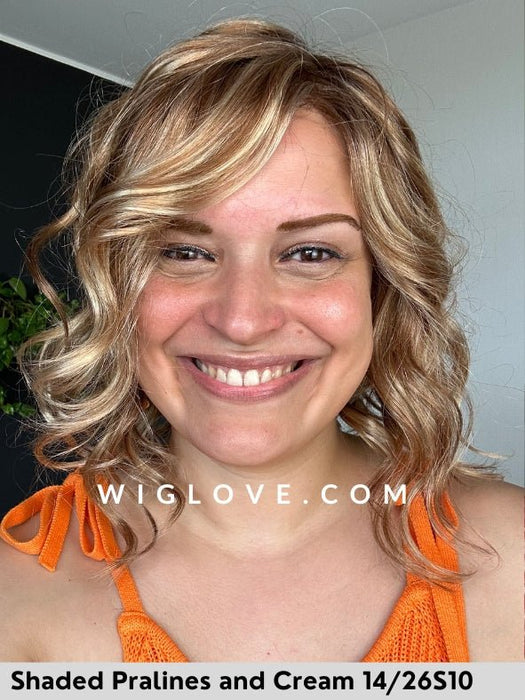 JULIANNE LITE PETITE - Taglia small - 100% fatta a mano - Lace front esteso - Wig Love - Parrucca SinteticaShaded Pralines and Cream