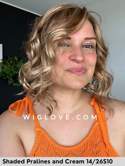 JULIANNE LITE PETITE - Taglia small - 100% fatta a mano - Lace front esteso - Wig Love - Parrucca SinteticaShaded Pralines and Cream