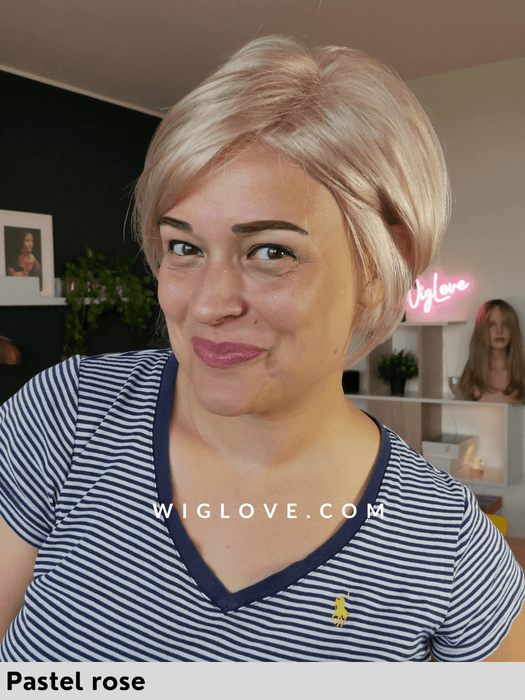 kate lace small gisela mayer parrucca corta in fibra sintetica tradizionale attaccatura naturale riga sinistra  